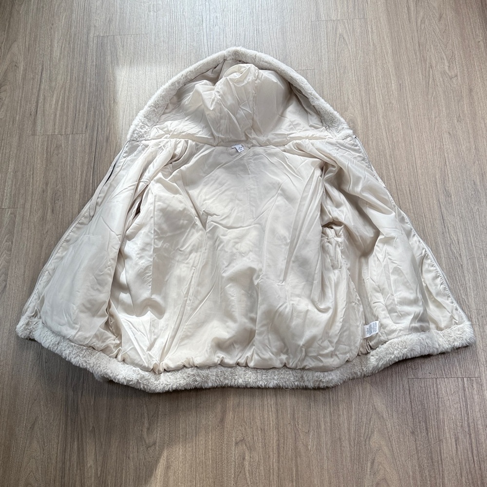 Time and Tru Cream Bomber Jacket - Picture 3 of 5